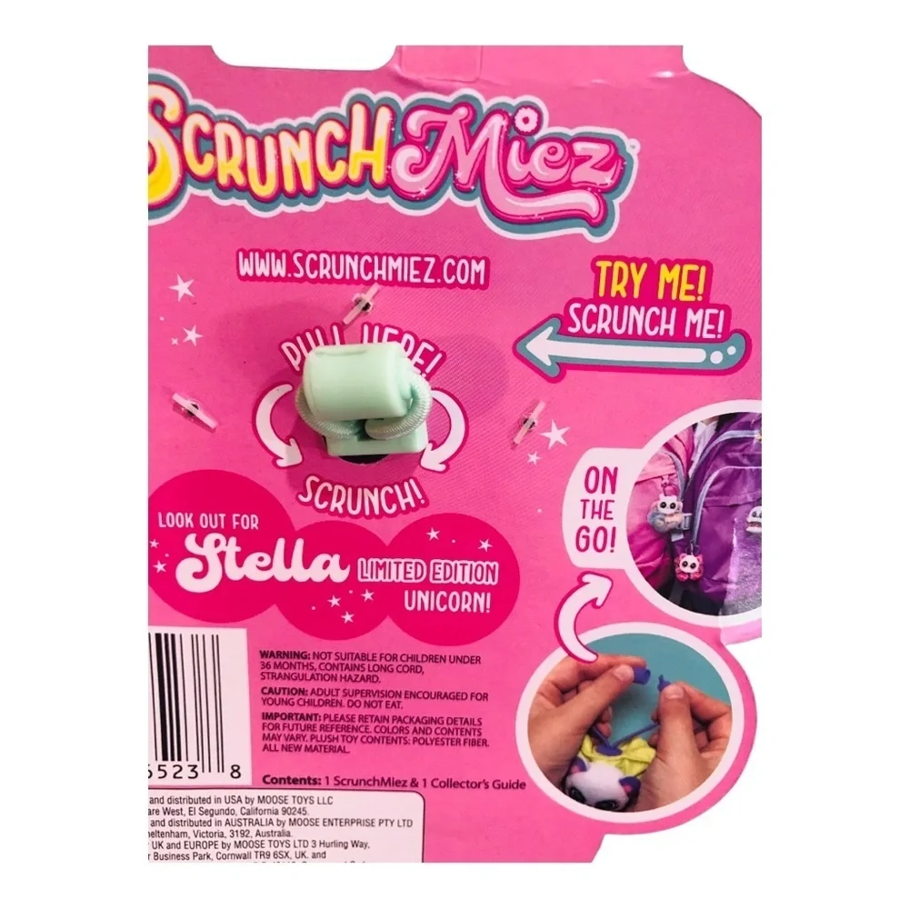 2‎ pack Scrunchmiez sequin unicorn Roxanne and blue pink Lola new